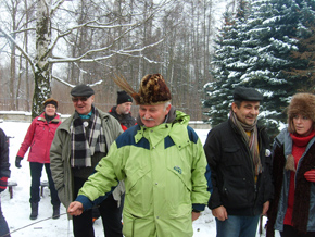 Krzysztof Szumera animator i współorganizator Rajdu patriotycznego Syberiada w historycznej czapce